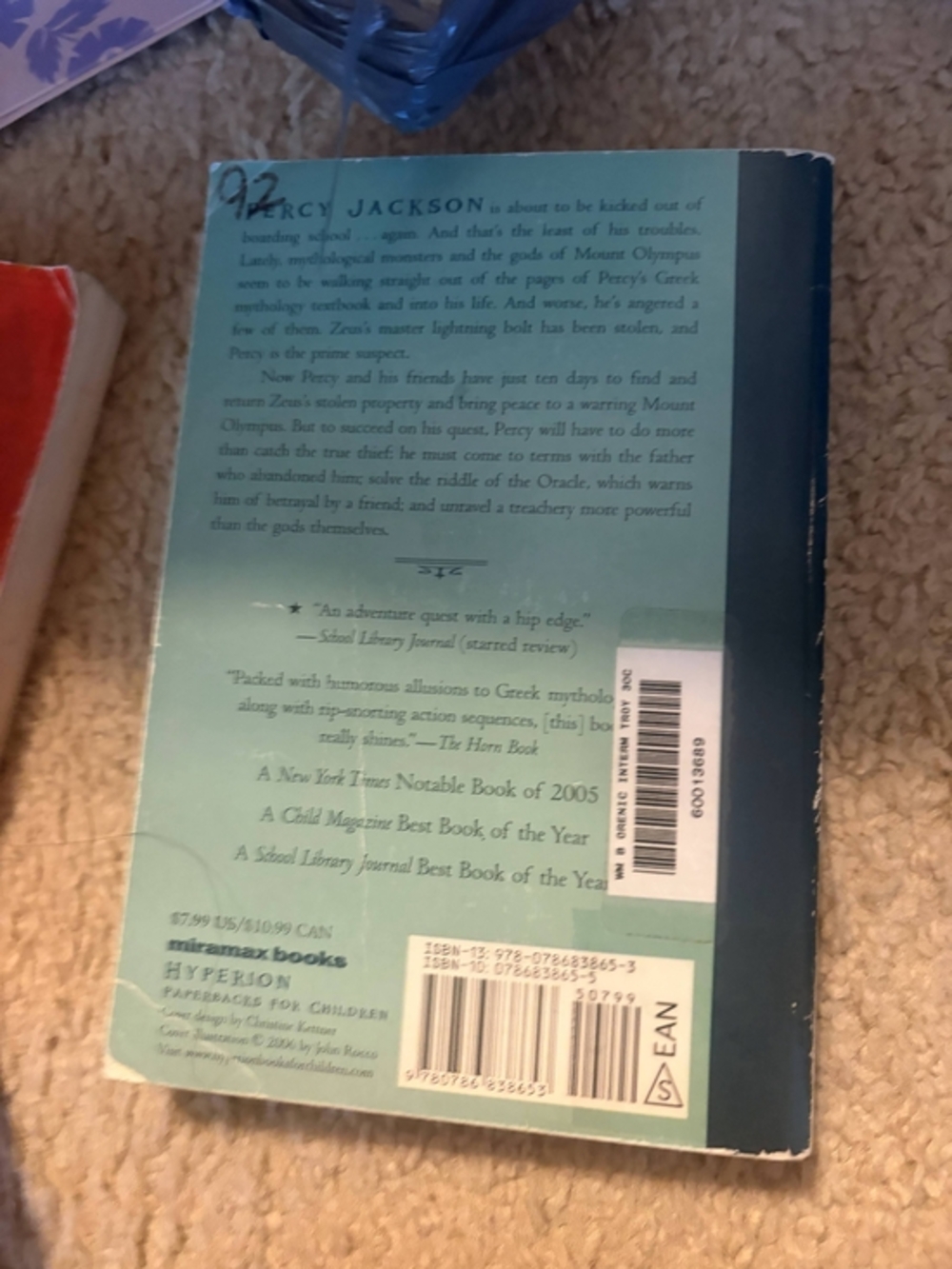 The Lightning Thief By Rick Riordan